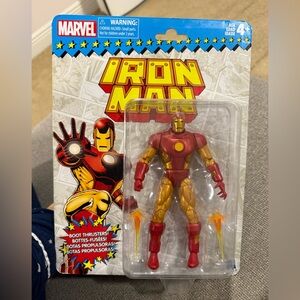 Marvel Legends Iron Man Vintage Retro Card Action Figure SEALED